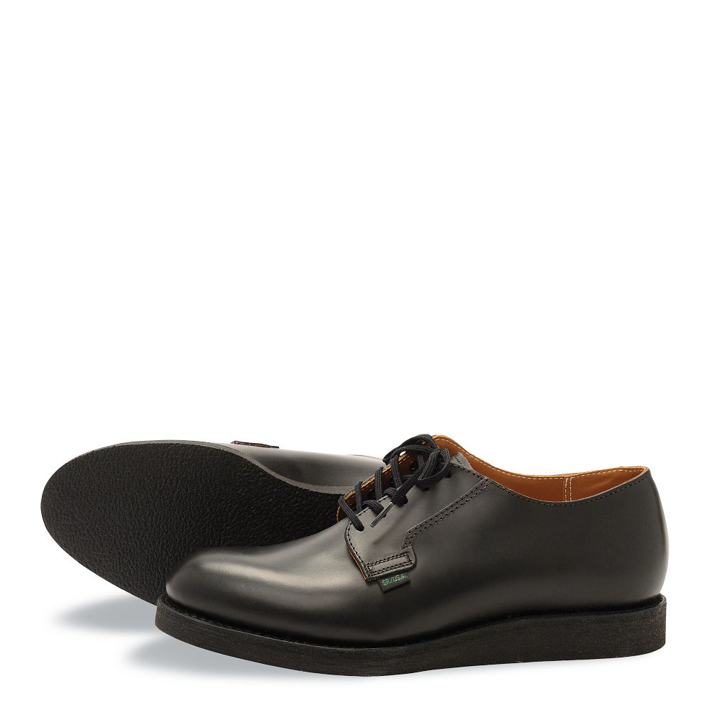 Postman Oxford | - Black - Men's Oxford in Black Chaparral Leather