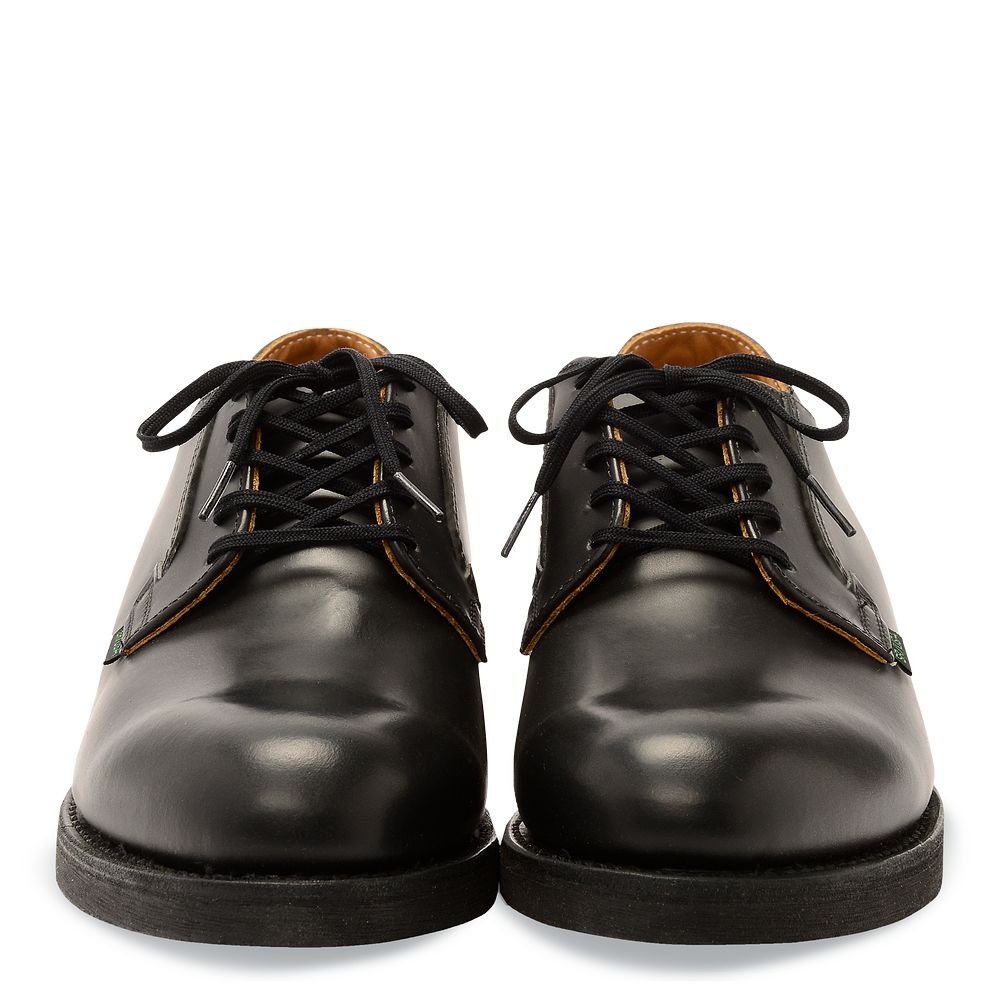 Postman Oxford | - Black - Men\'s Oxford in Black Chaparral Leather