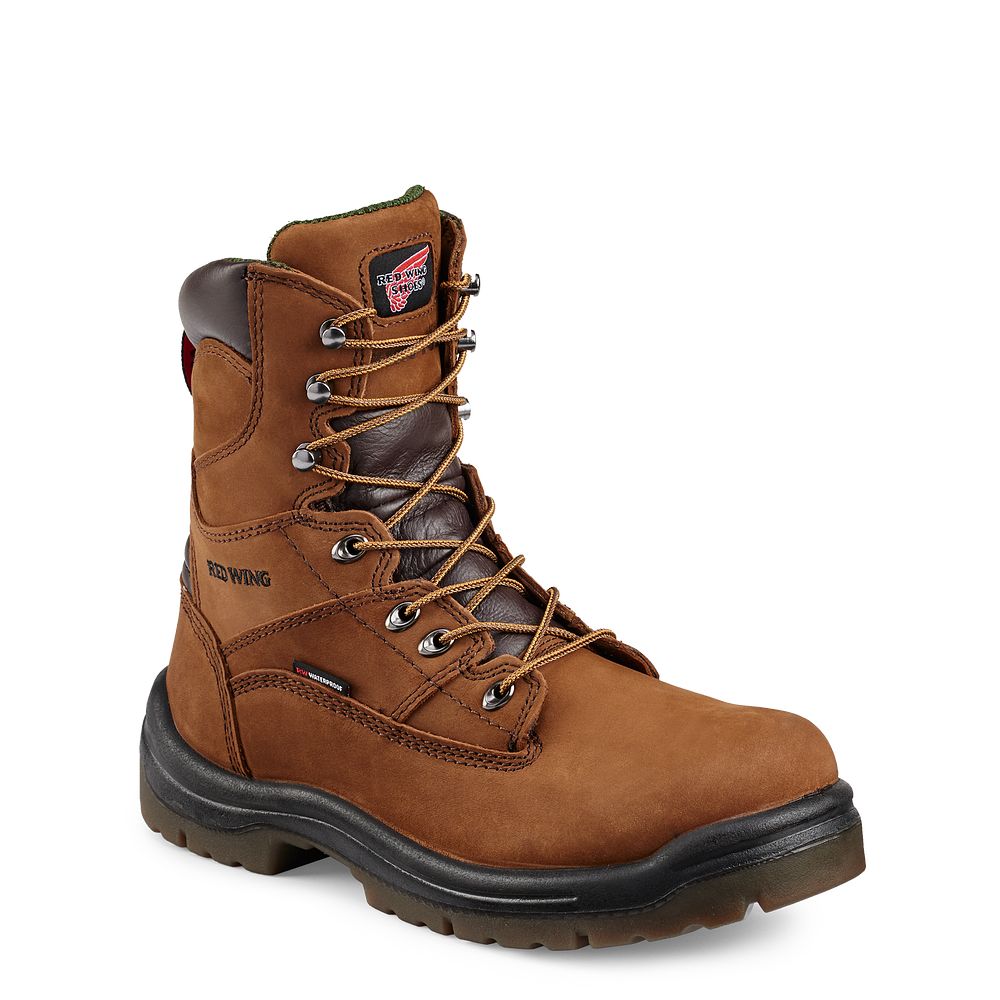 King Toe® - Men's 8-inch Waterproof Soft Toe Boots