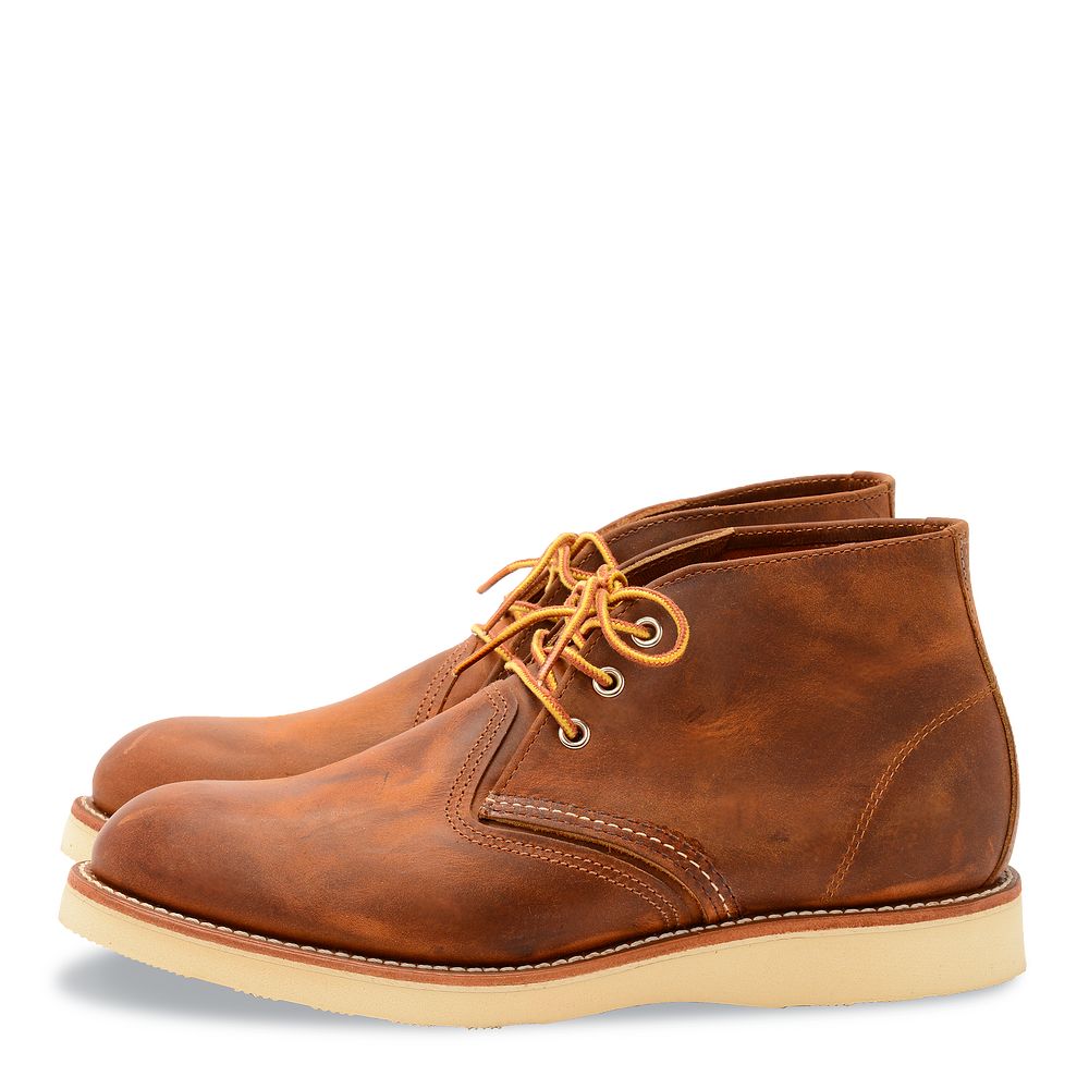 Work Chukka | - Copper - Men\'s Chukka in Copper Rough & Tough Leather