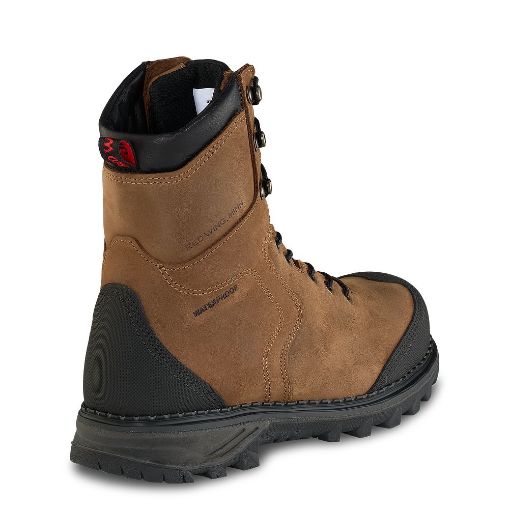 Burnside - Men\'s 8-inch Waterproof Safety Toe Boots