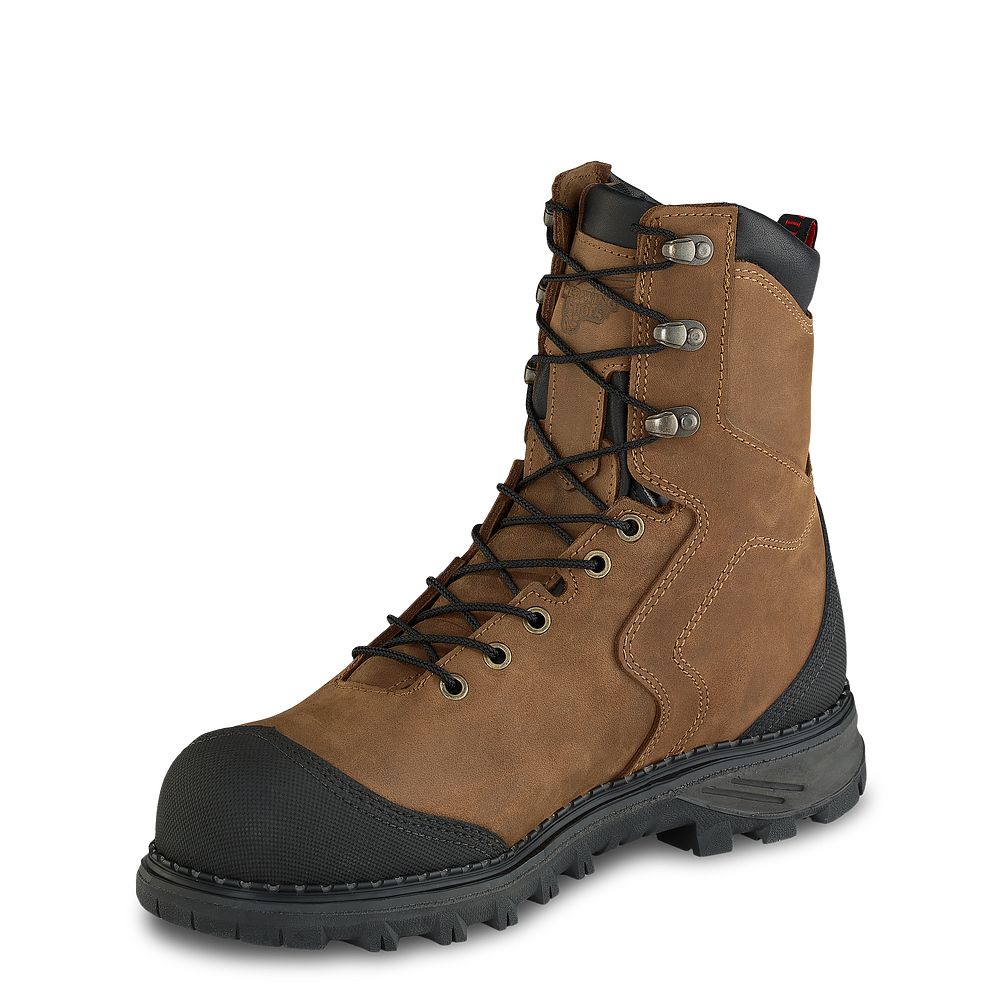 Burnside - Men\'s 8-inch Waterproof Safety Toe Boots