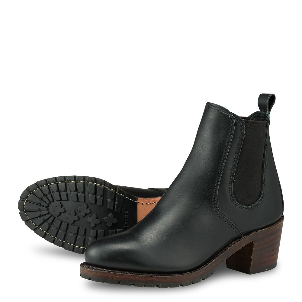 Harriet | - Black - Women's Heeled Boots in Black Boundary Leather
