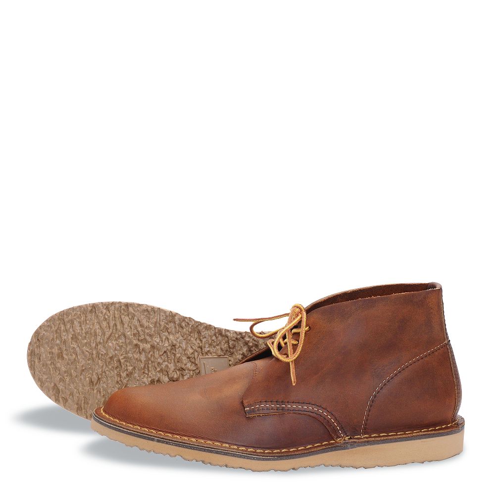 Weekender Chukka | - Copper - Men's Chukka in Copper Rough & Tough Leather