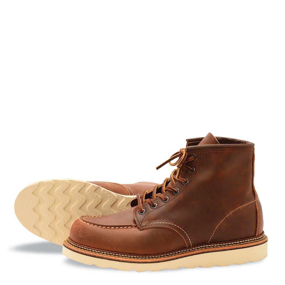 Classic Moc - Copper - Men's 6-Inch Boots in Copper Rough & Tough Leather
