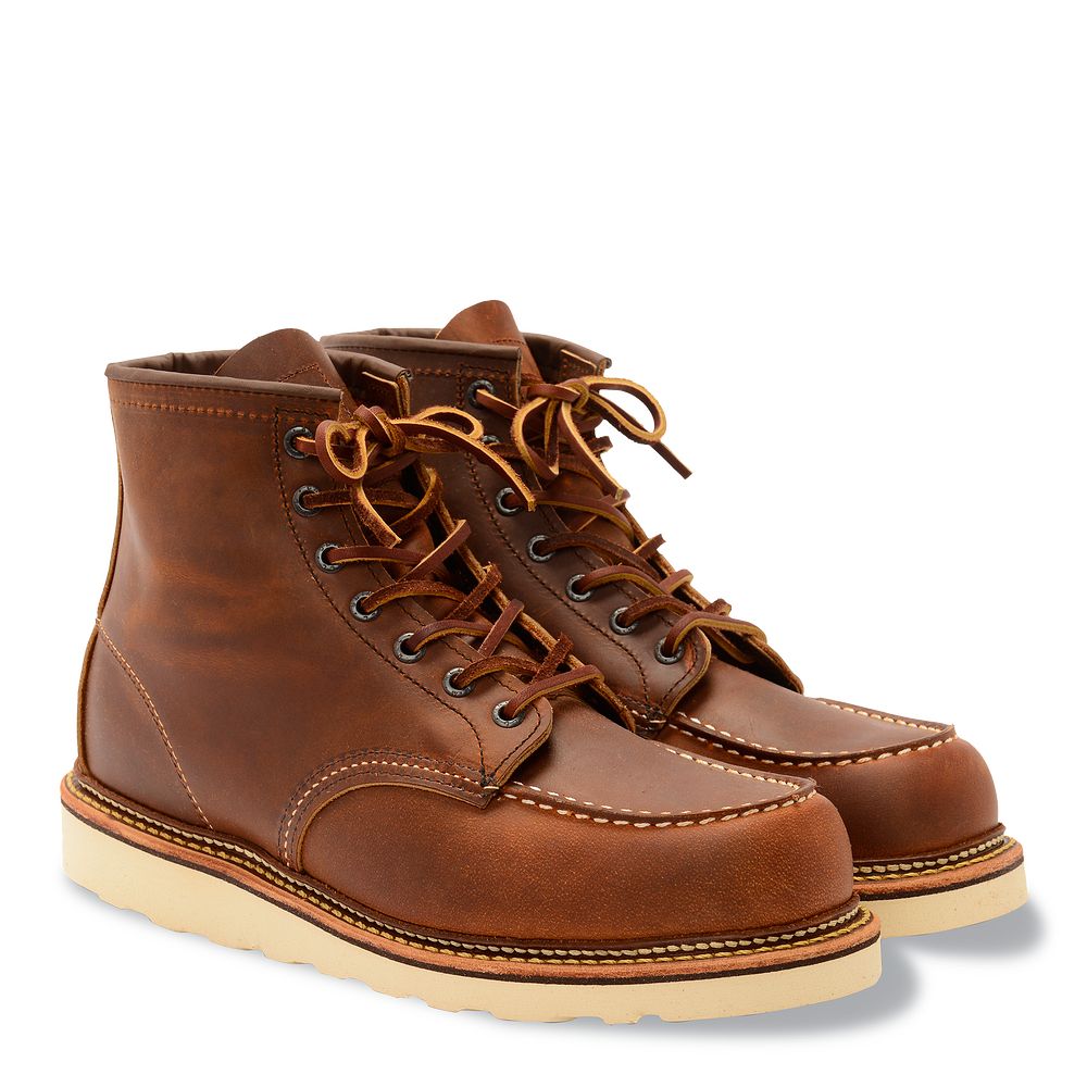 Classic Moc - Copper - Men\'s 6-Inch Boots in Copper Rough & Tough Leather