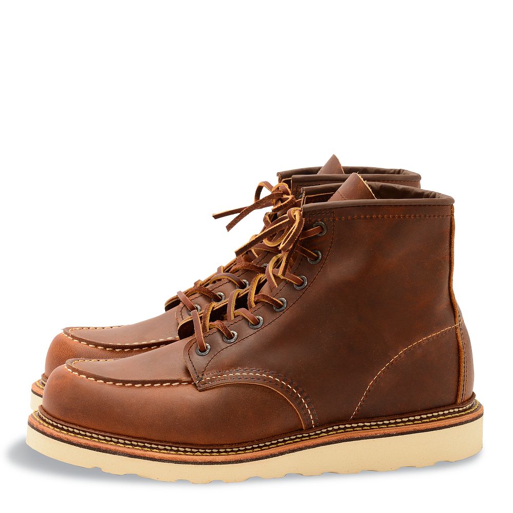 Classic Moc - Copper - Men\'s 6-Inch Boots in Copper Rough & Tough Leather