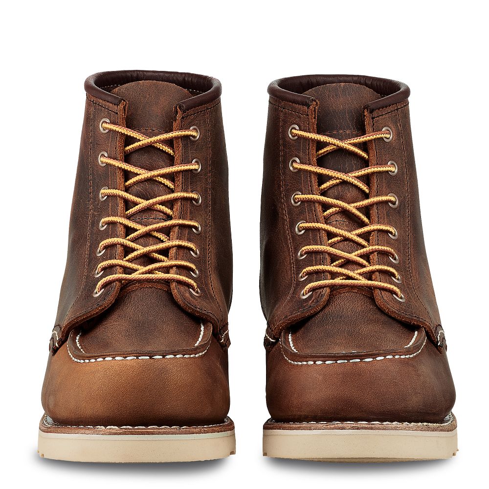 6-Inch Classic Moc - Copper - Women\'s Short Boots in Copper Rough & Tough Leather