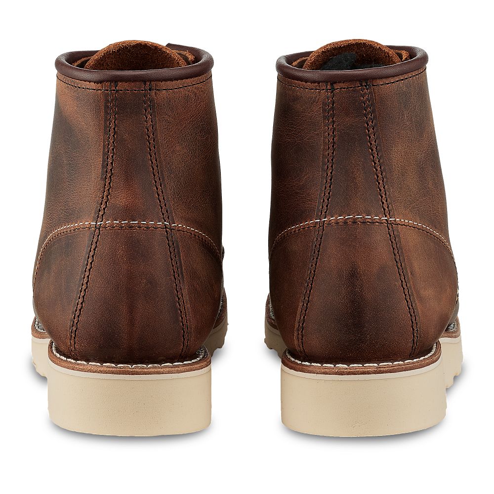 6-Inch Classic Moc - Copper - Women\'s Short Boots in Copper Rough & Tough Leather