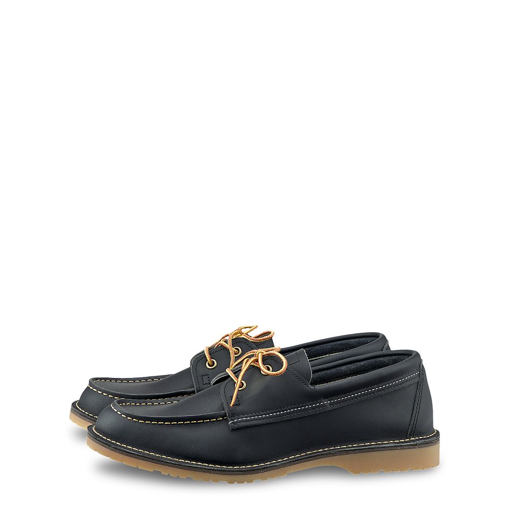 Weekender Camp Moc | - Navy - Men\'s Oxford in Navy Portage Leather