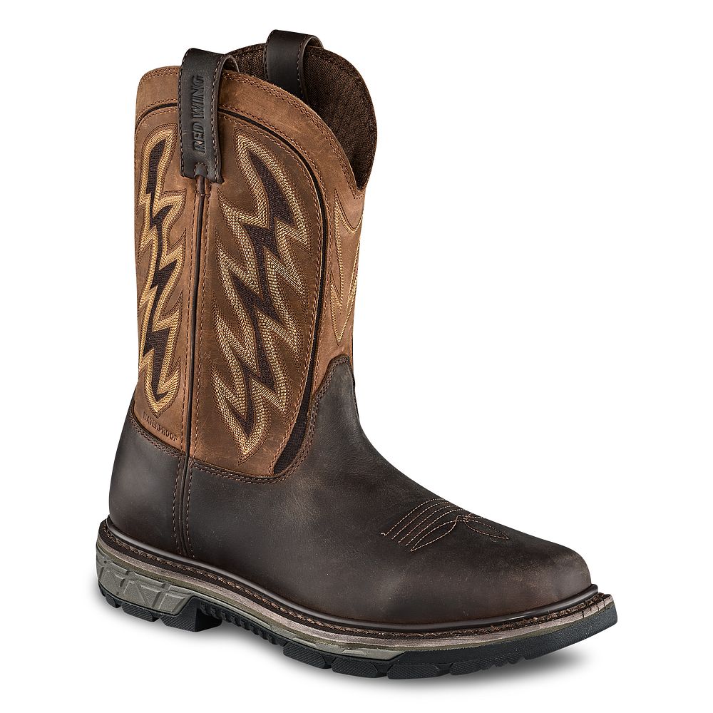 Rio Flex - Men's 11-inch Waterproof, Soft Toe Pull-On Boots