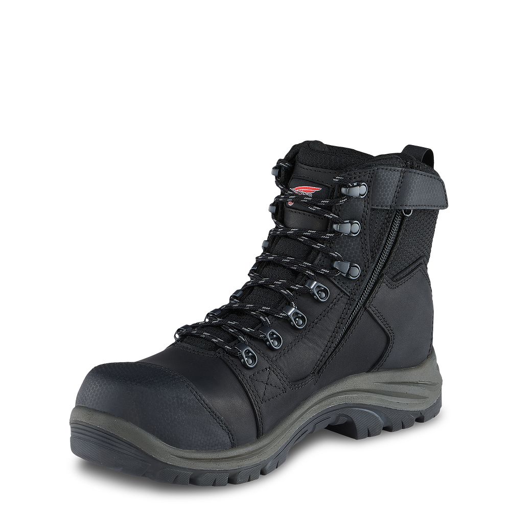 Tradesman - Men\'s 6-inch Side-Zip Waterproof Safety Toe Boots