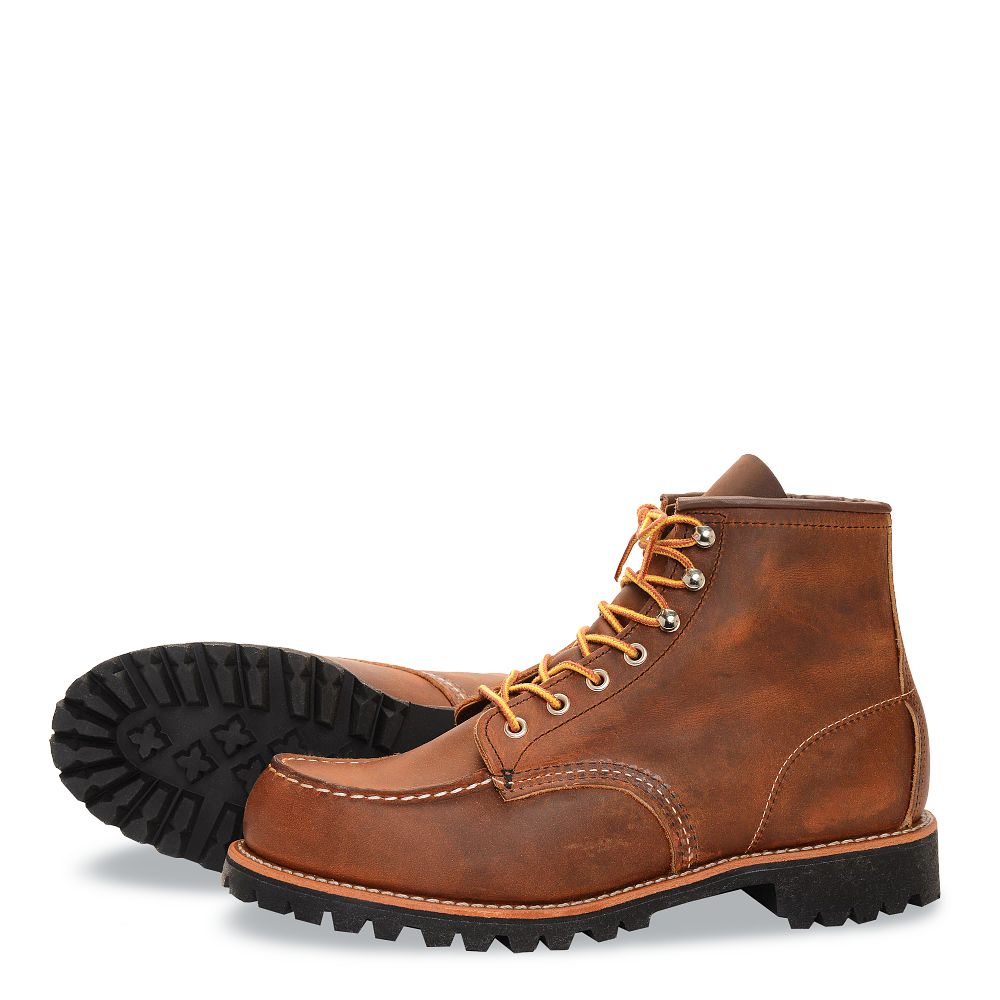 Roughneck | - Copper - Men's 6-Inch Boots in Copper Rough & Tough Leather