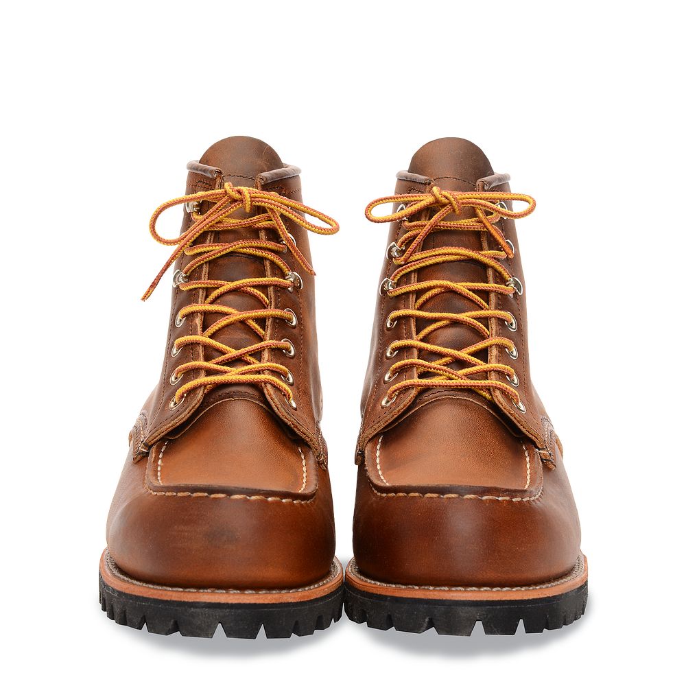 Roughneck | - Copper - Men\'s 6-Inch Boots in Copper Rough & Tough Leather