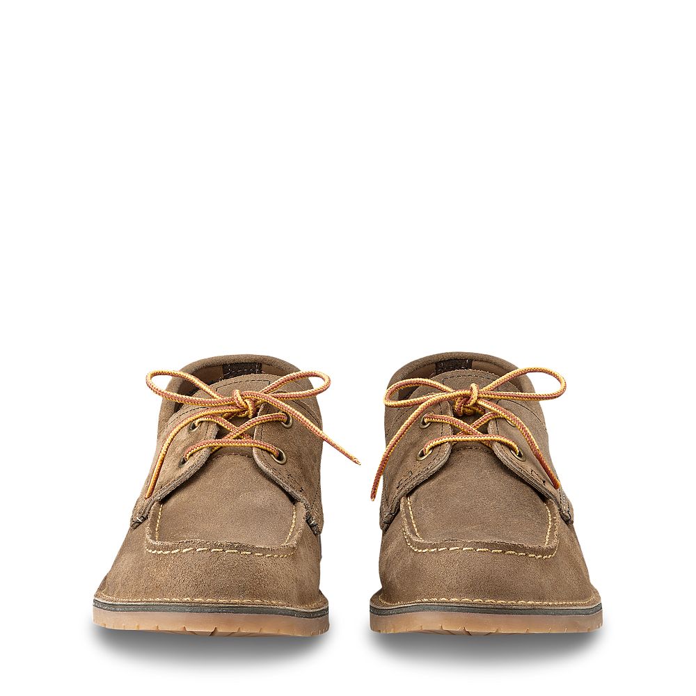 Weekender Camp Moc | - Camel - Men\'s Oxford in Camel Muleskinner Leather