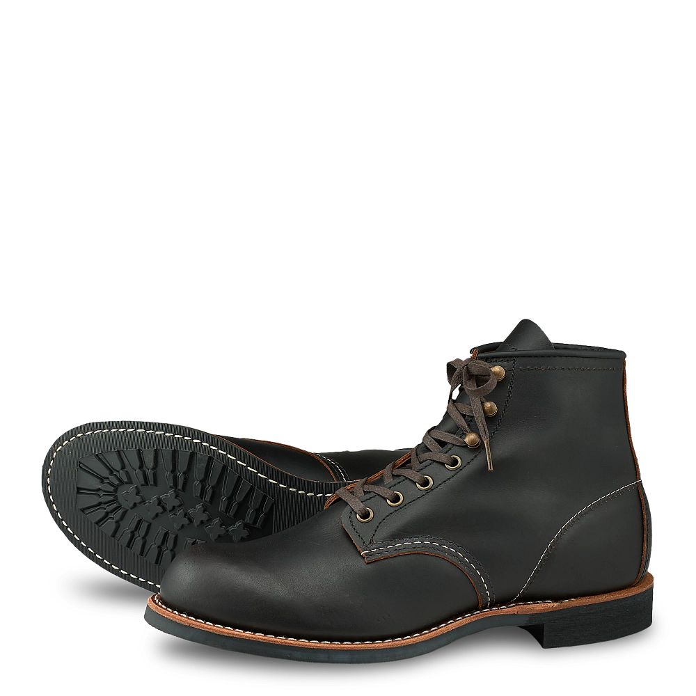 Blacksmith - Black - Men\'s 6-Inch Boots in Black Prairie Leather