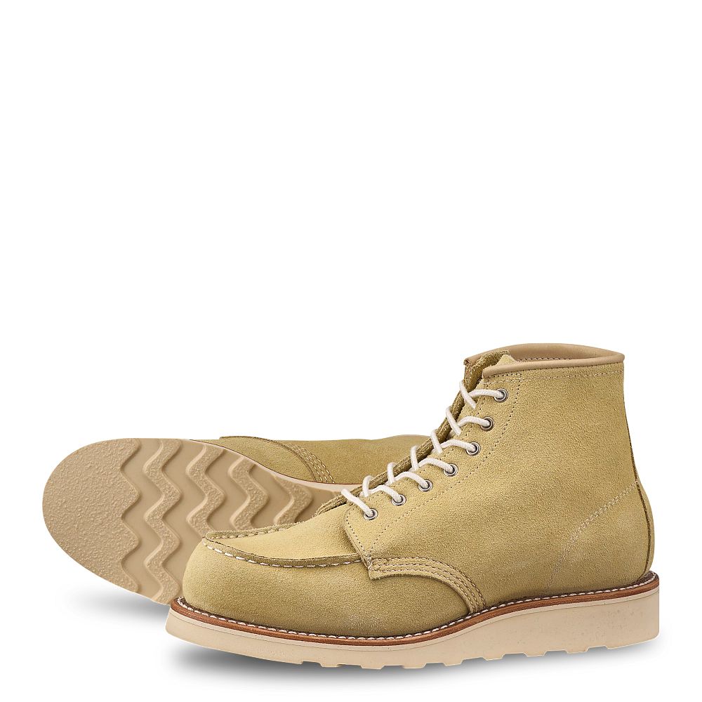 6-Inch Classic Moc | - Butter Abilene - Women's Short Boots in Butter Abilene Leather