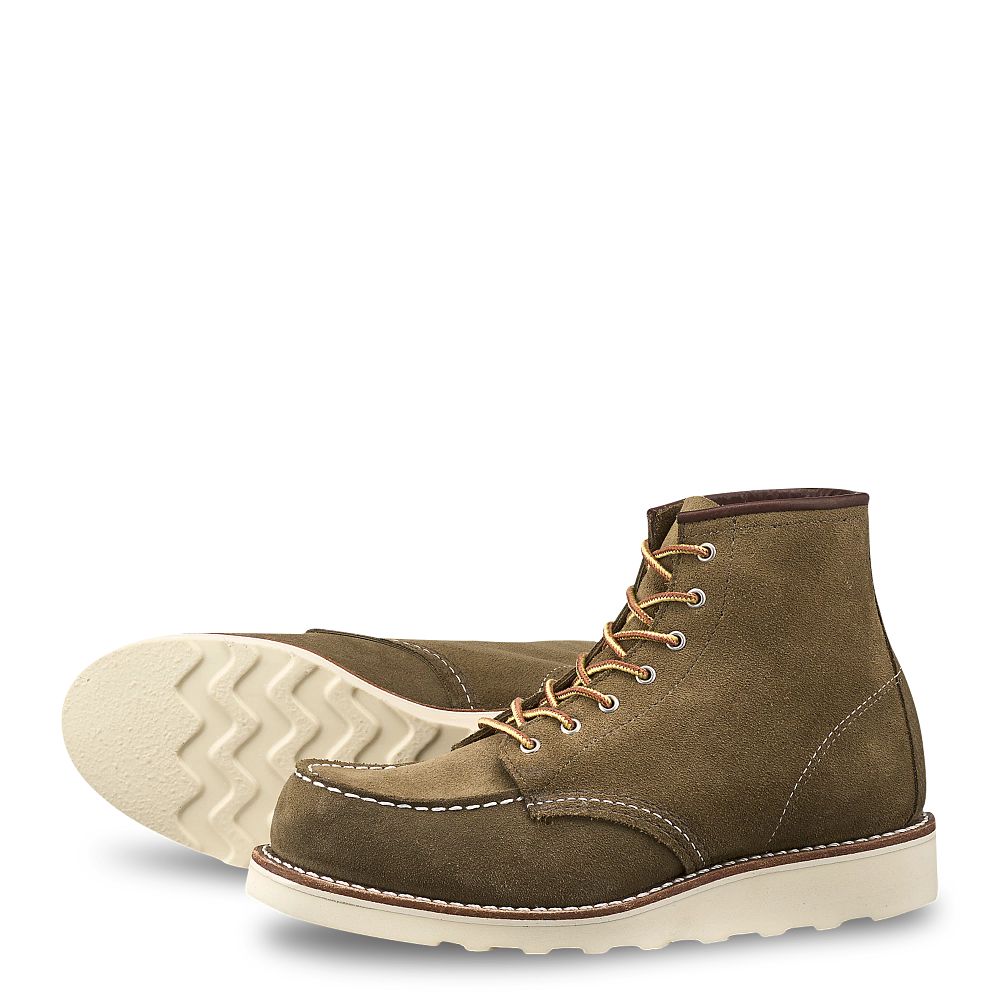 6-inch Classic Moc | - Olive - Women's Short Boots in Olive Mohave Leather