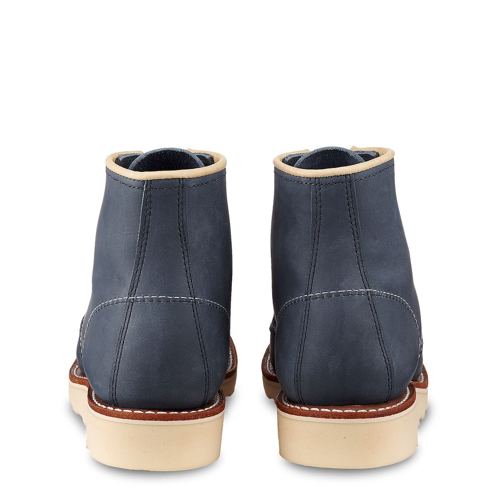 6-Inch Classic Moc | - Indigo - Women\'s Short Boots in Indigo Legacy Leather