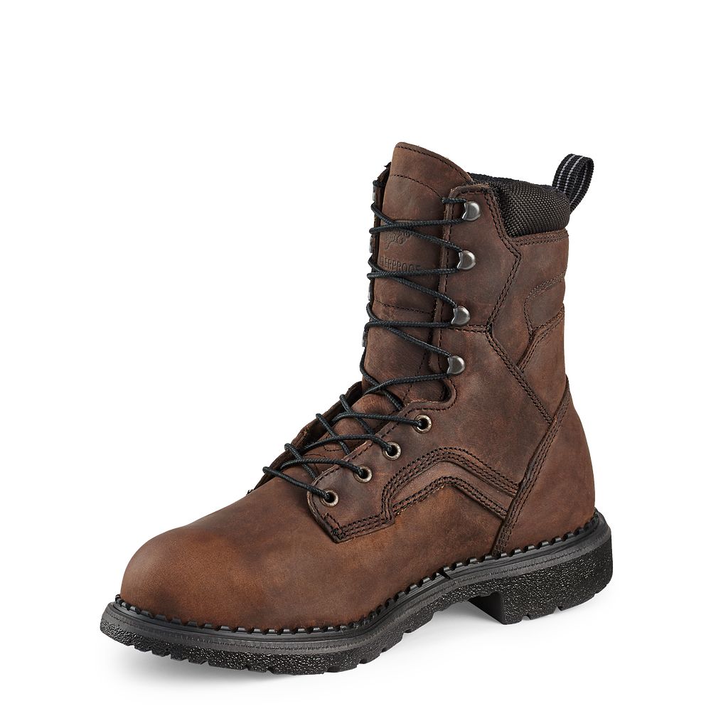 SuperSole® - Men\'s 8-inch Waterproof Safety Toe Metguard Boots