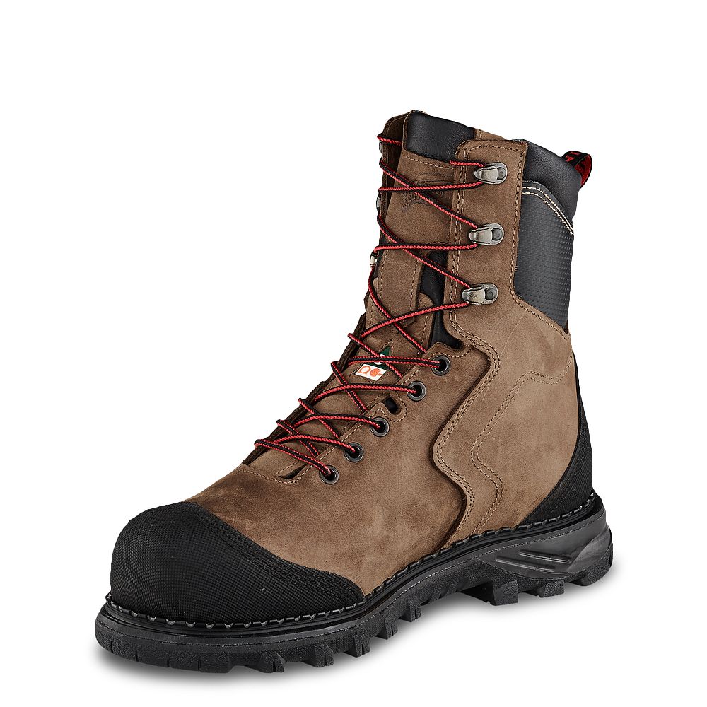 Burnside - Men\'s 8-inch Waterproof, CSA Safety Toe Boots