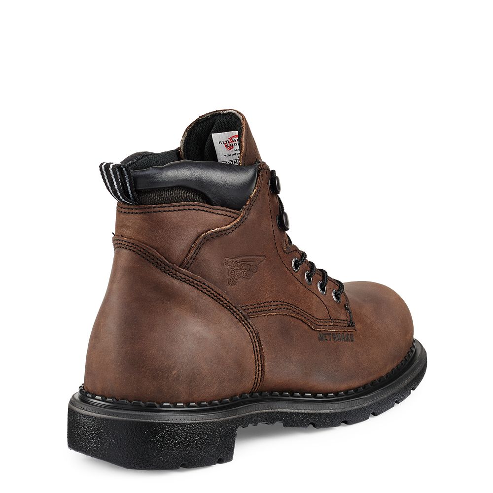 SuperSole® - Men\'s 6-inch Waterproof Safety Toe Metguard Boots