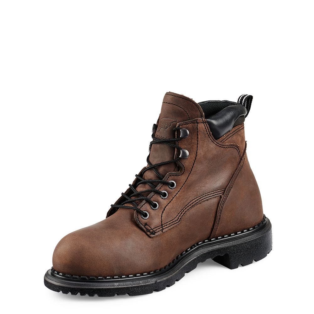 SuperSole® - Men\'s 6-inch Waterproof Safety Toe Metguard Boots