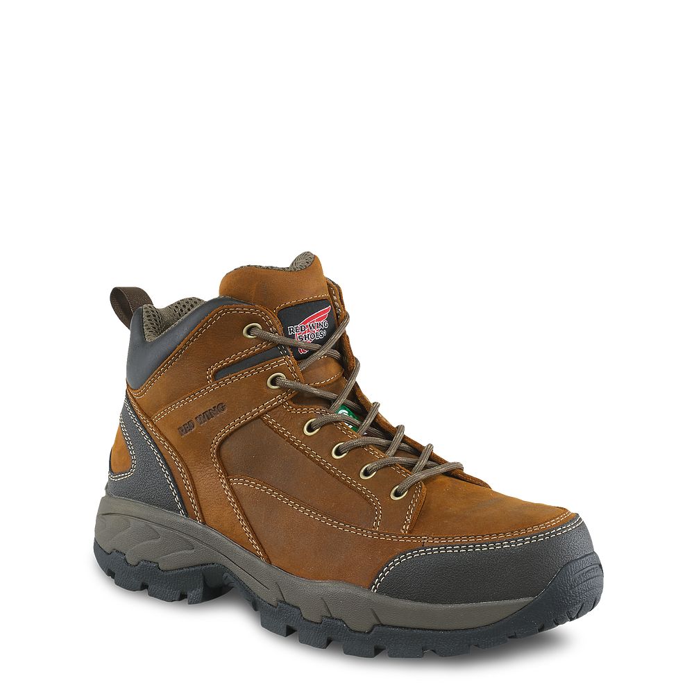 TruHiker - Men\'s 5-inch CSA Safety Toe Hiker Boots