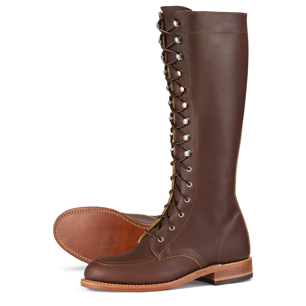 Gloria | - Mahogany - Women\'s Tall Boots in Mahogany Oro-iginal Leather