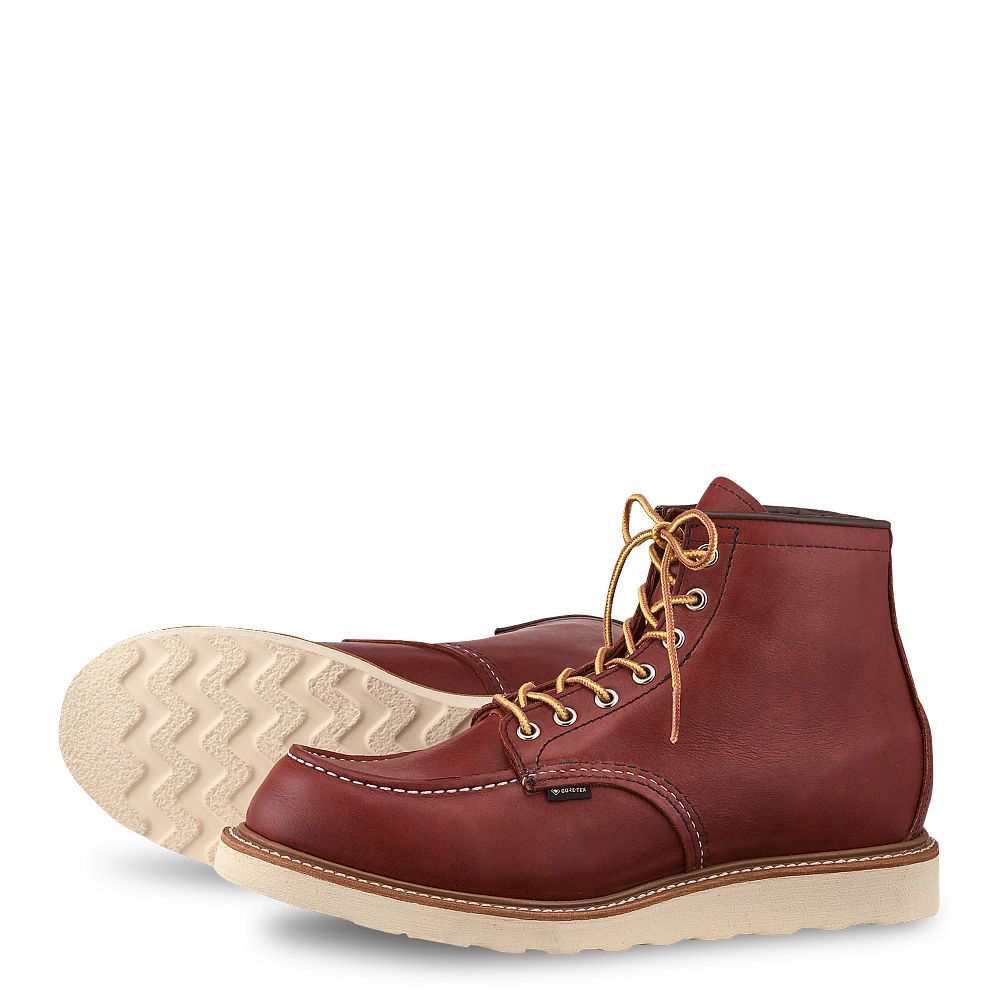 Gore-Tex® Moc | - Russet - Men's 6-inch Boots in Russet Taos Leather