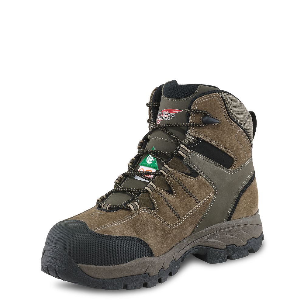 TruHiker - Men\'s 6-inch Waterproof CSA Safety Toe Hiker Boots