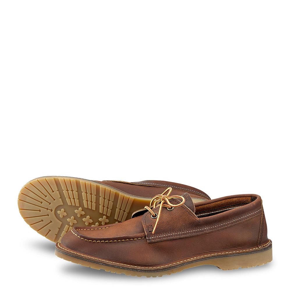 Weekender Camp Moc | - Copper - Men\'s Oxford in Copper Rough & Tough Leather