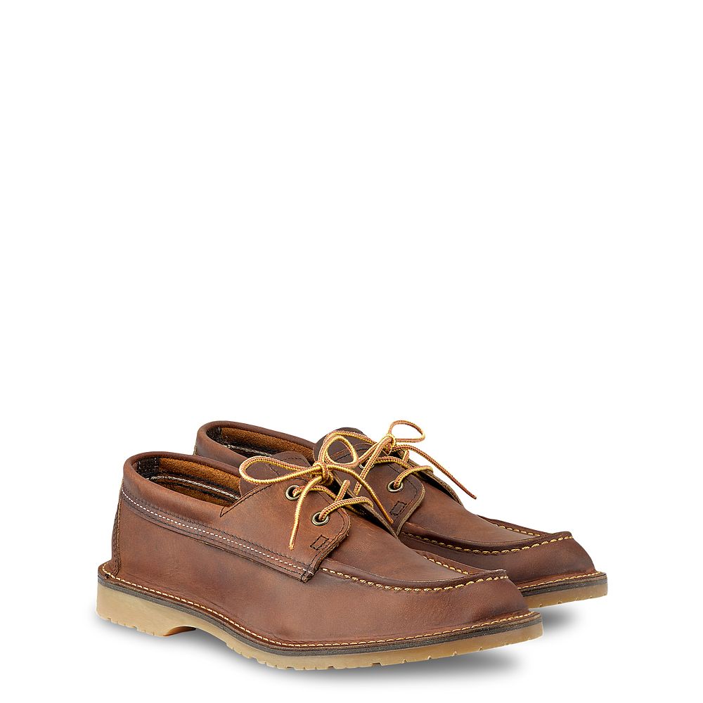 Weekender Camp Moc | - Copper - Men\'s Oxford in Copper Rough & Tough Leather