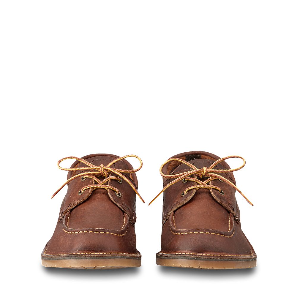 Weekender Camp Moc | - Copper - Men\'s Oxford in Copper Rough & Tough Leather