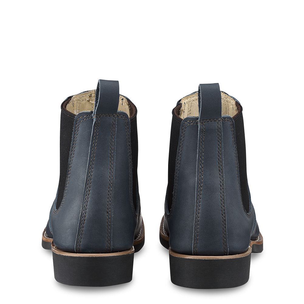 6-inch Chelsea | - Indigo - Women\'s Short Boots in Indigo Legacy Leather