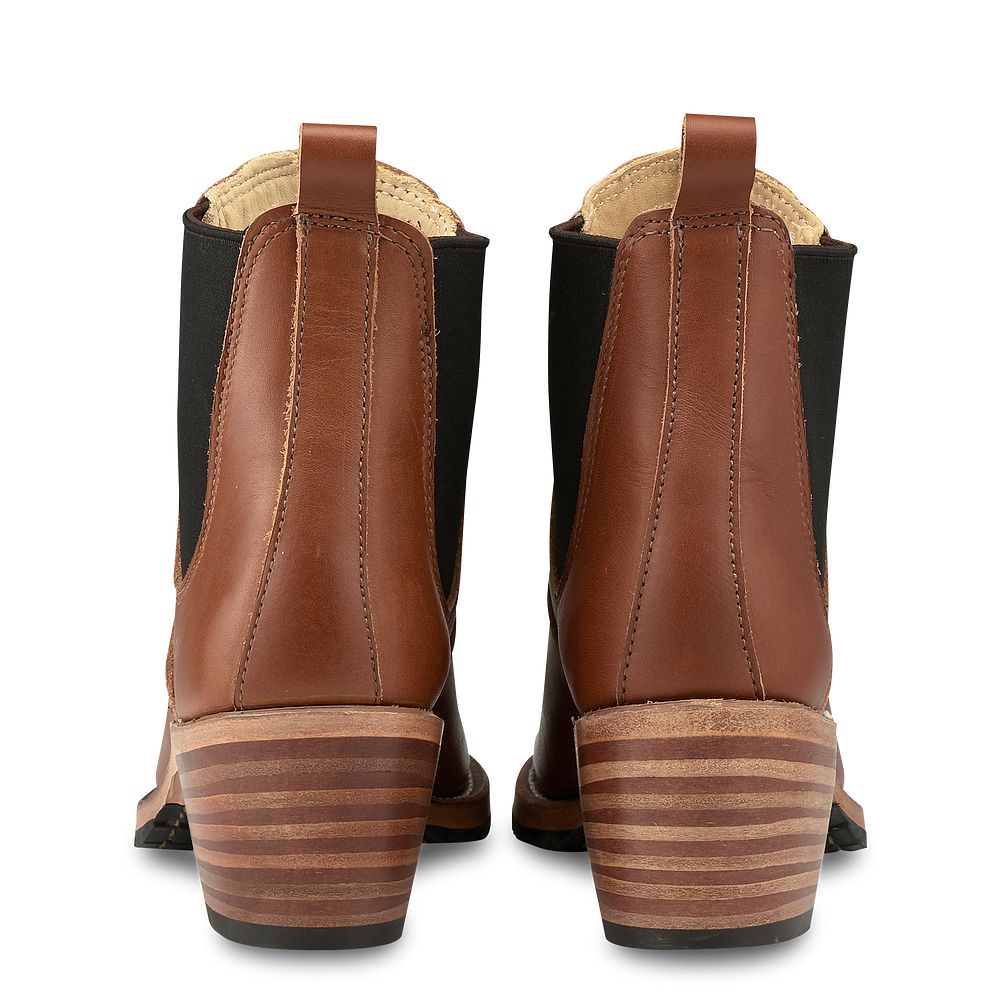 Harriet | - Pecan - Women\'s Heeled Boots in Pecan Boundary Leather