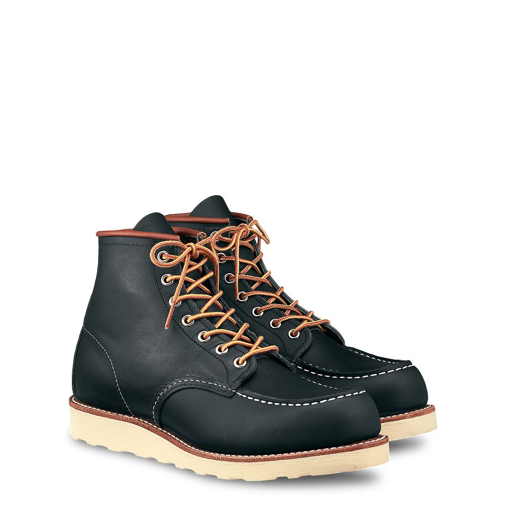Classic Moc - Navy - Men\'s 6-Inch Boots in Navy Portage Leather