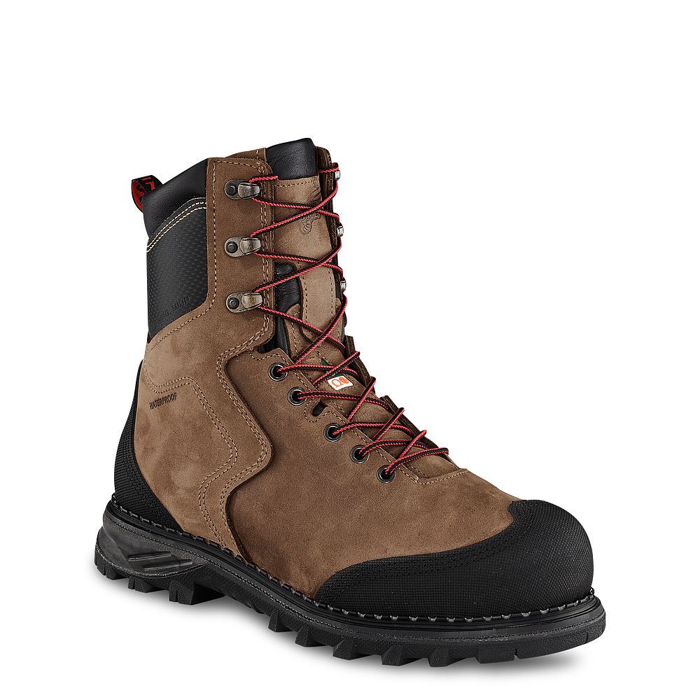 Burnside - Men's 8-inch Waterproof, CSA Safety Toe Boots