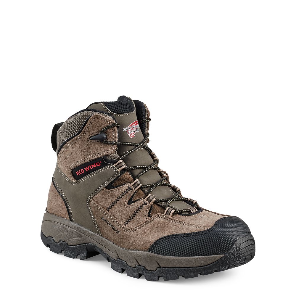 TruHiker - Men\'s 6-inch Waterproof Safety Toe Hiker Boots