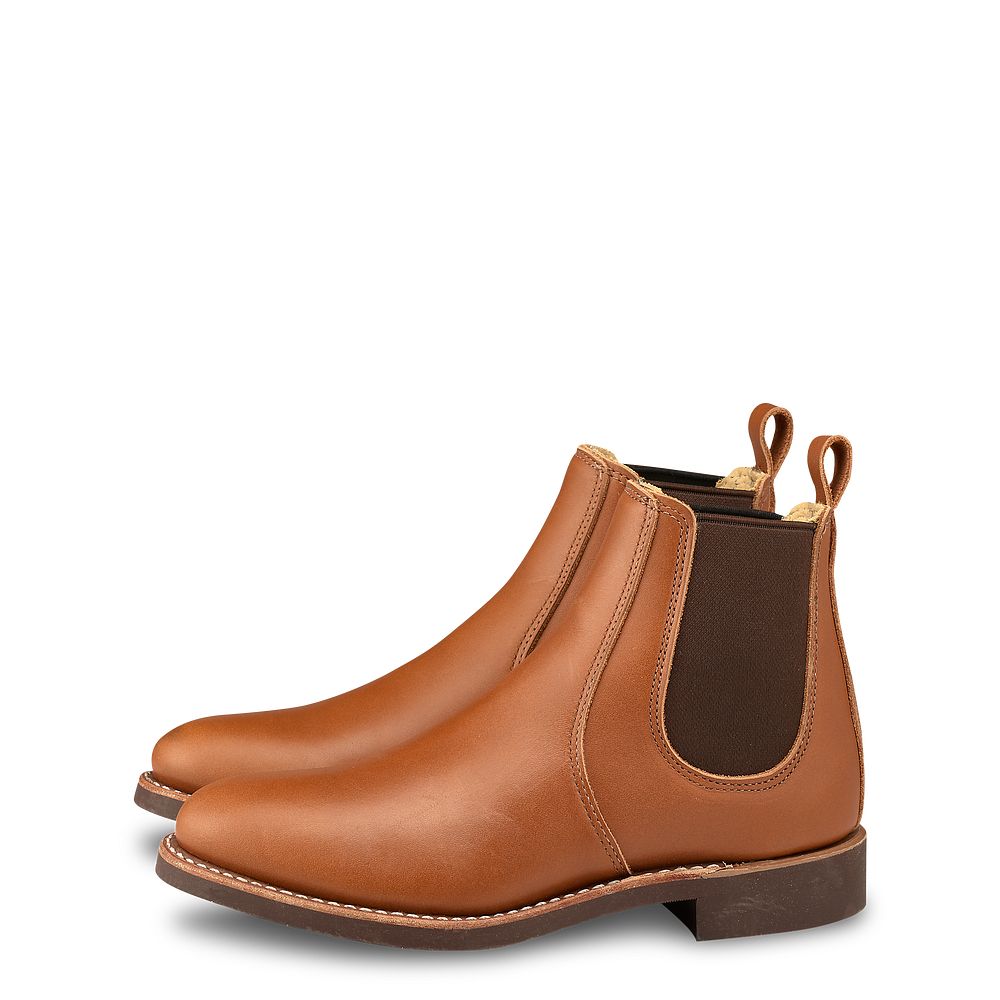 6-inch Chelsea | - Pecan - Women\'s Short Boots in Pecan Boundary Leather