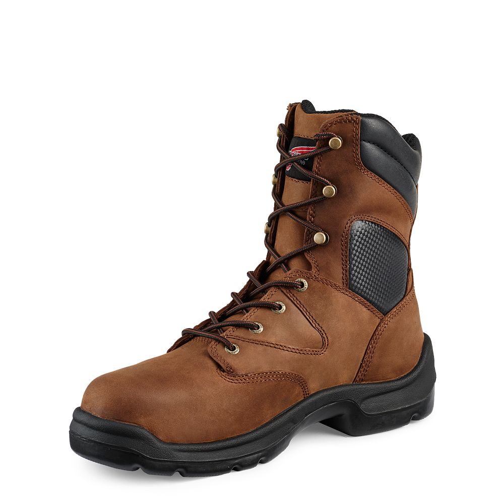 FlexBond - Men\'s 8-inch Safety Toe Metguard Boots