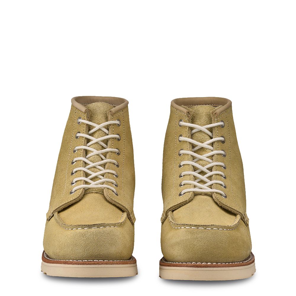 6-Inch Classic Moc - Butter Abilene - Women\'s Short Boots in Butter Abilene Leather
