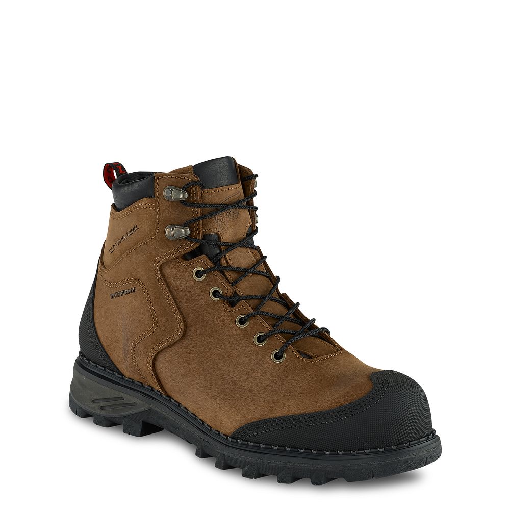 Burnside - Men's 6-inch Waterproof Safety Toe Boots