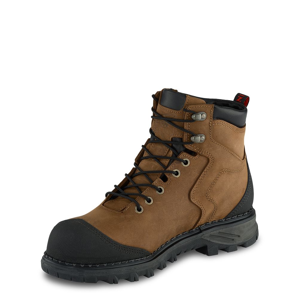 Burnside - Men\'s 6-inch Waterproof Safety Toe Boots