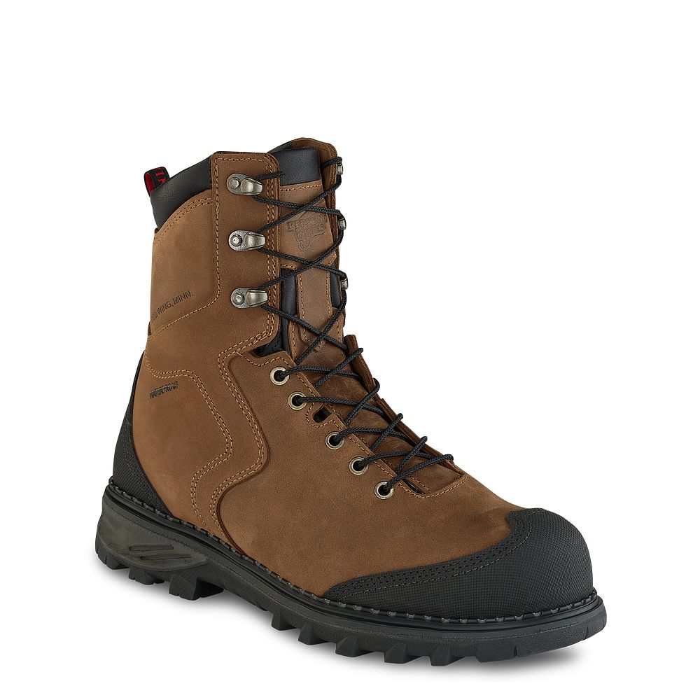 Burnside - Men's 8-inch Waterproof Safety Toe Boots