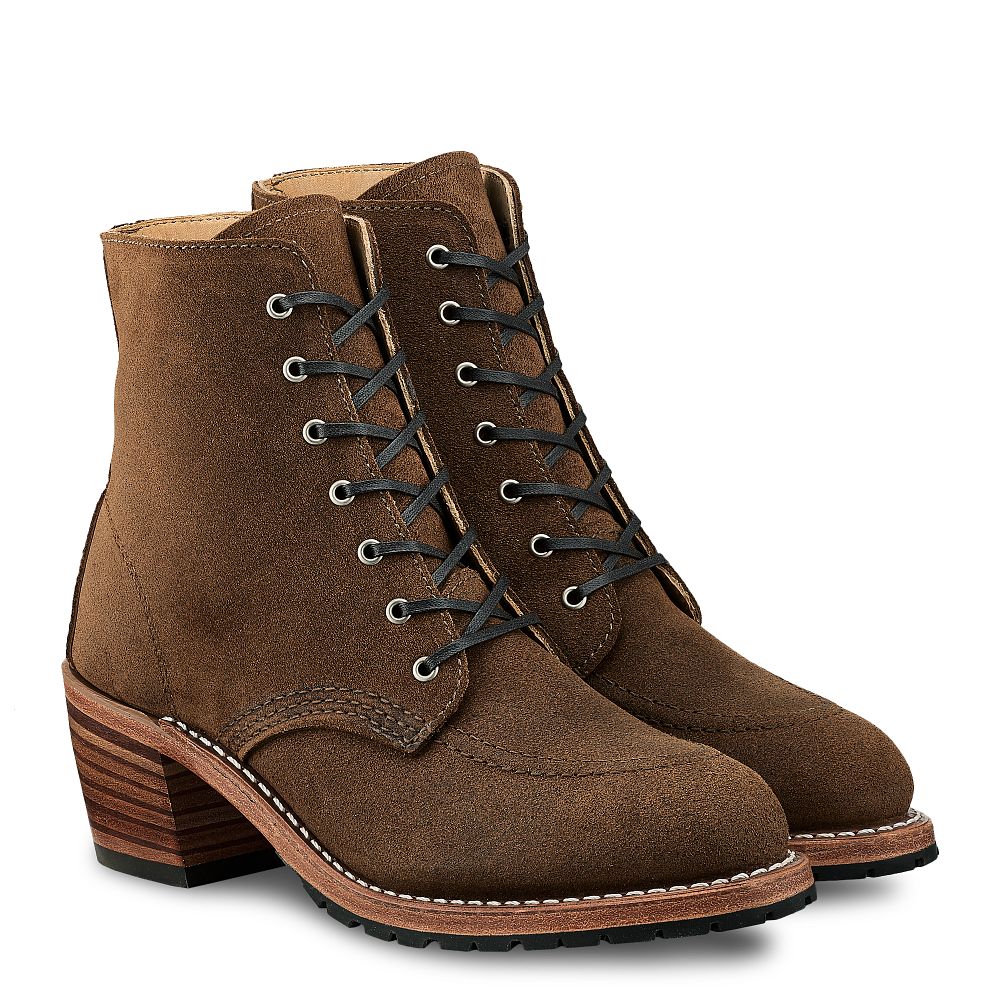 Clara | - Clove - Women\'s Heeled Boots in Clove Acampo Leather